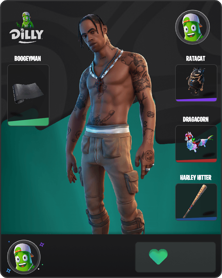 Travis Scott Fortnite combo