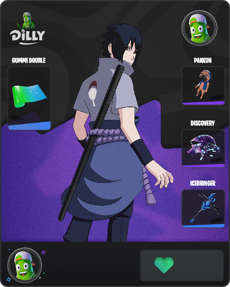 Sasuke Uchiha Fortnite combo