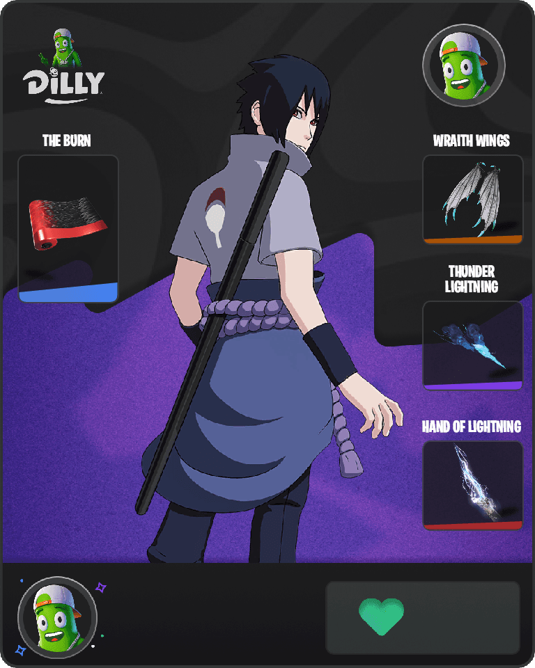Sasuke Uchiha Fortnite combo