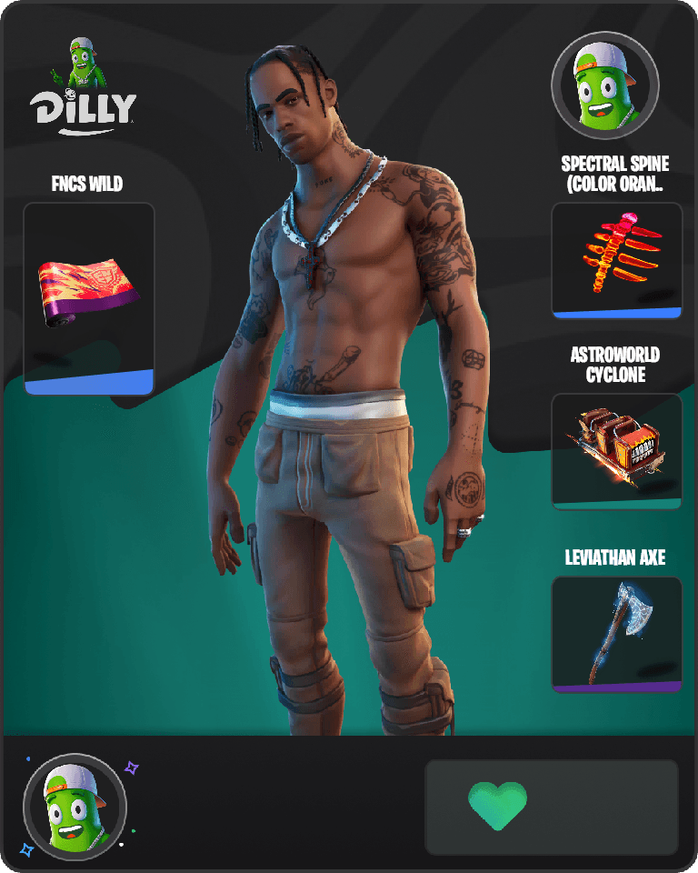 Travis Scott Fortnite combo
