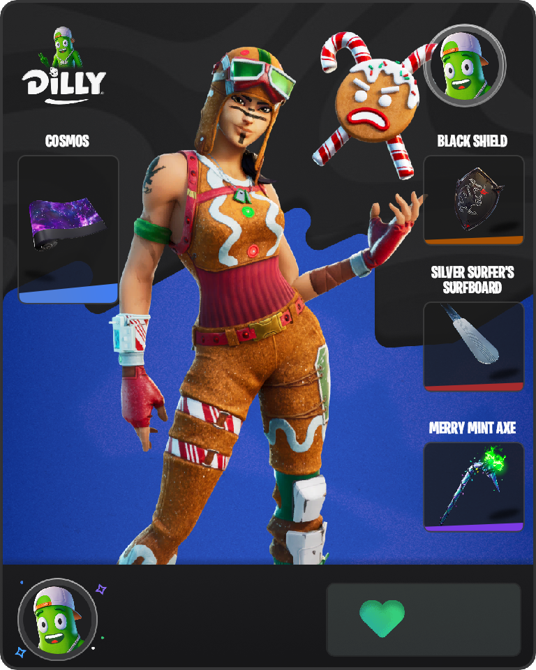 Gingerbread Raider Fortnite combo