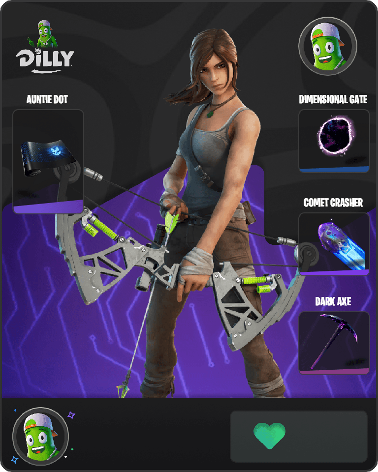Lara Croft Fortnite combo