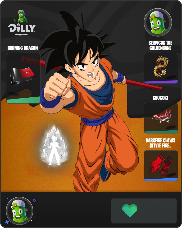 Son Goku Fortnite combo