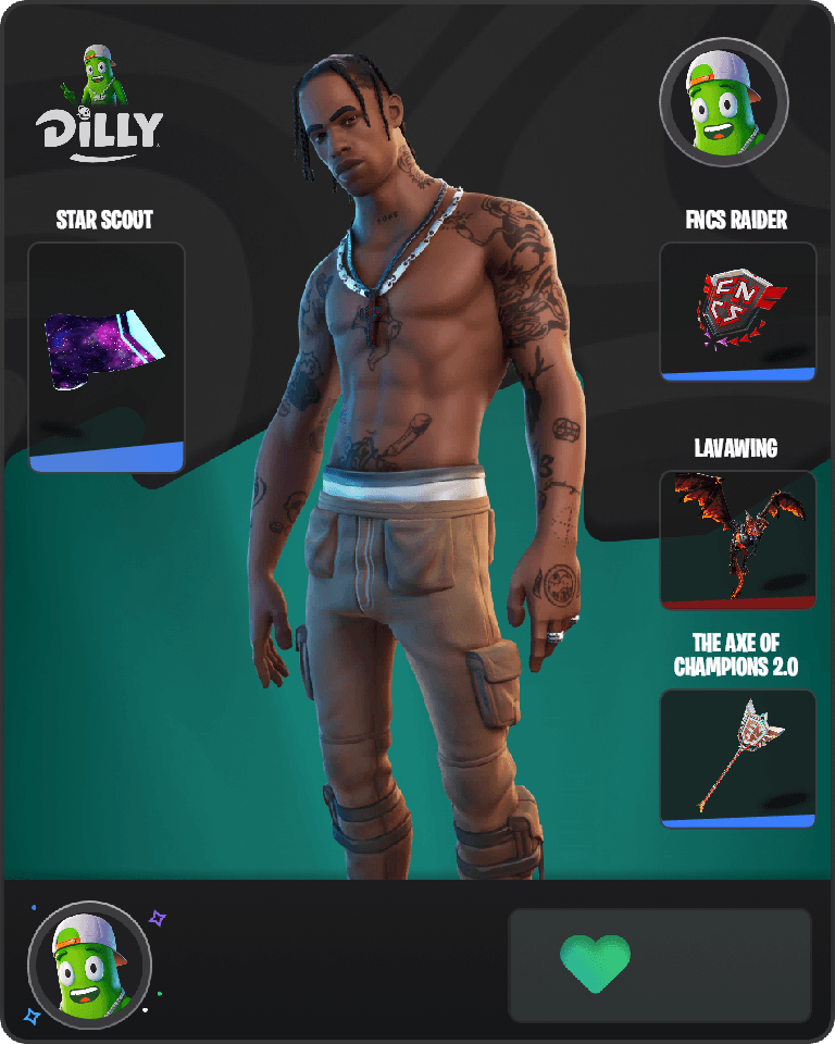 Travis Scott Fortnite combo