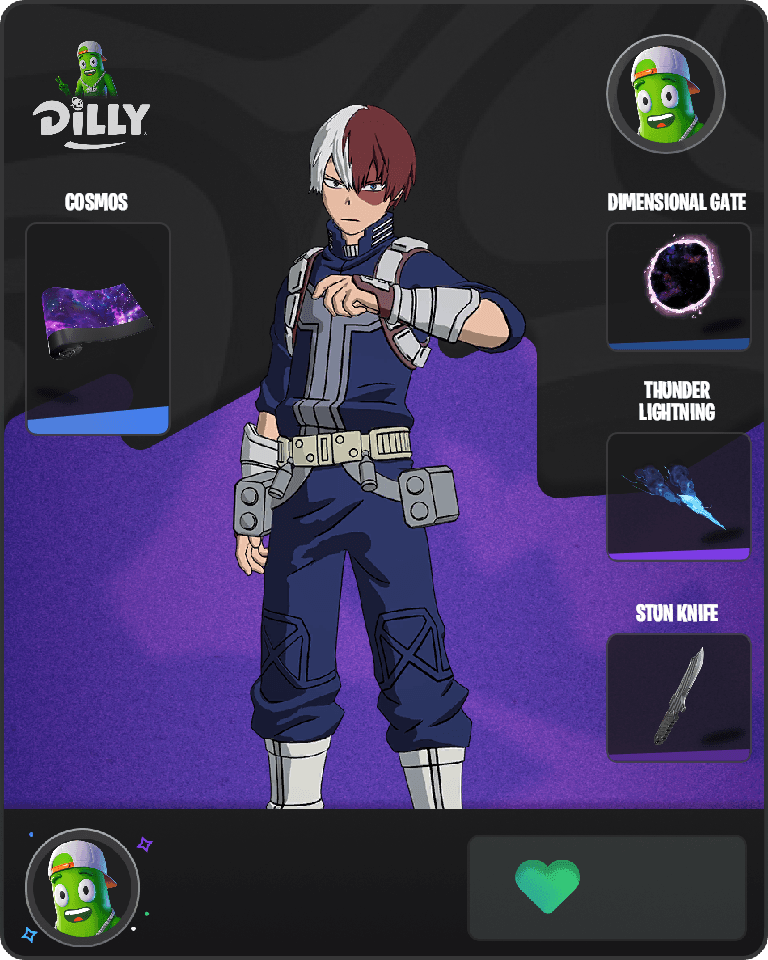 Shoto Todoroki Fortnite combo