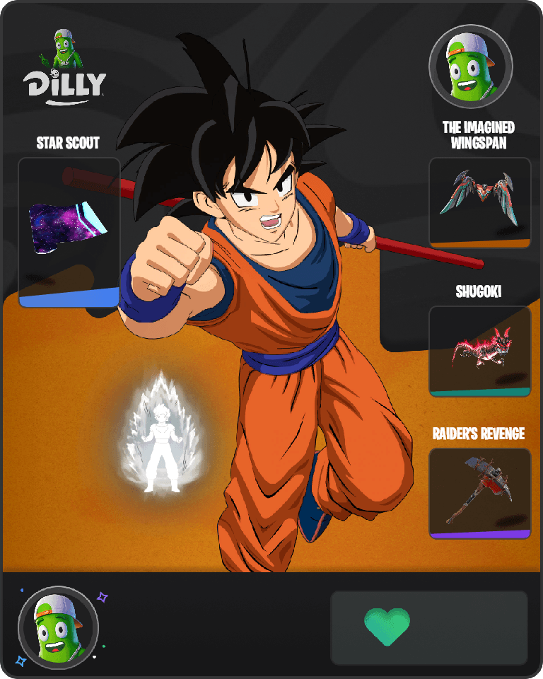 Son Goku Fortnite combo