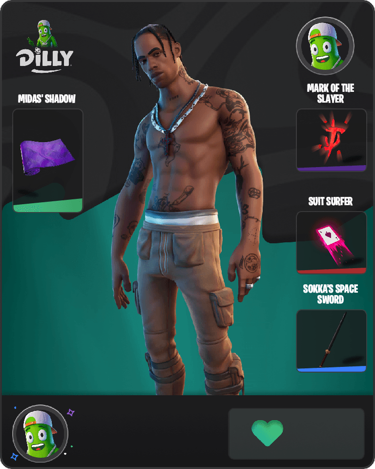 Travis Scott Fortnite combo