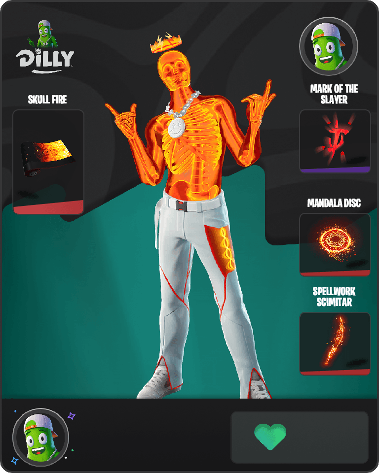 Inferno Skeleton Balvin Fortnite combo
