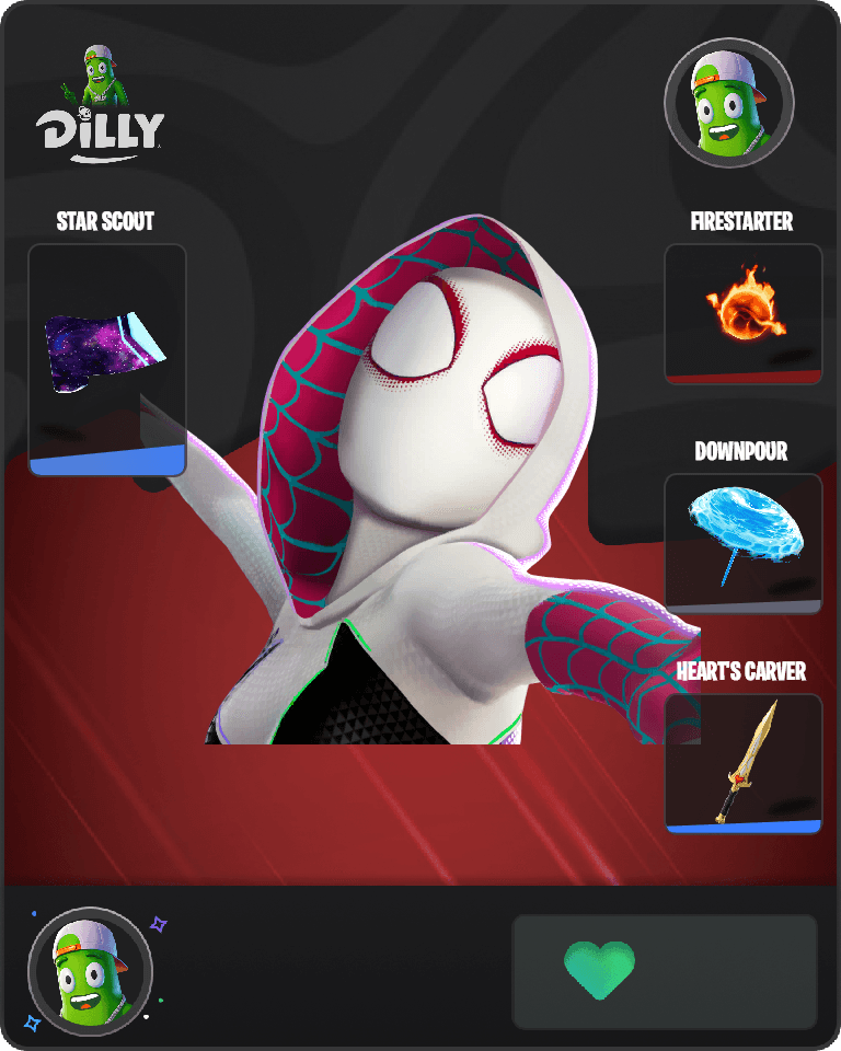 Spider-Gwen Fortnite combo