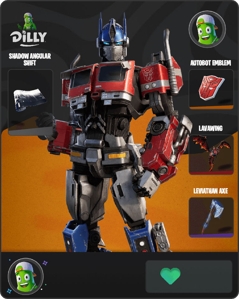 Optimus Prime Fortnite combo