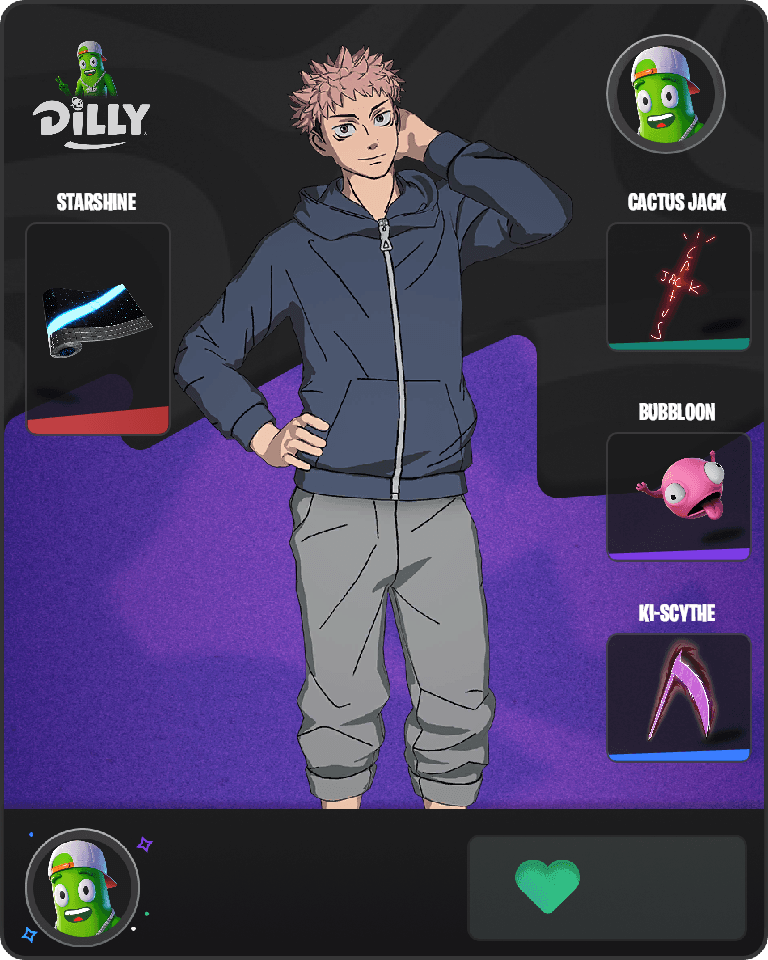 Streetwear Yuji Itadori Fortnite combo