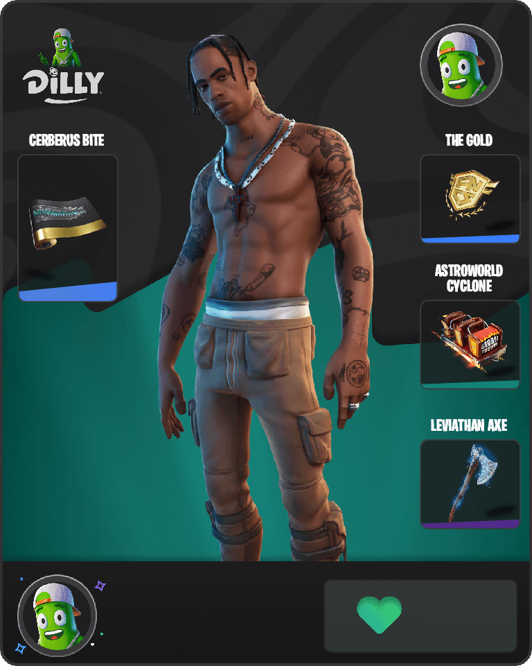 Travis Scott Fortnite combo
