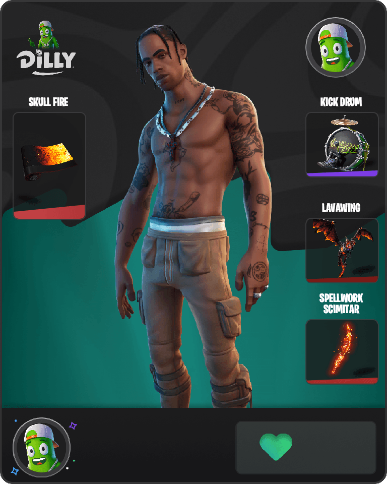 Travis Scott Fortnite combo