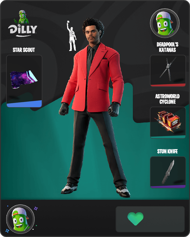 The Weeknd Fortnite combo