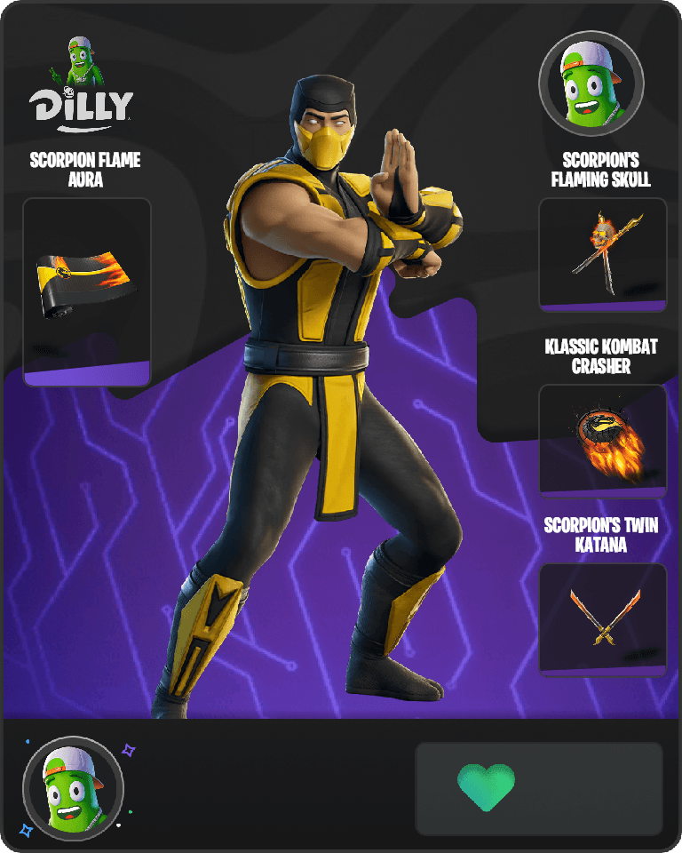 Scorpion (MK3) Fortnite combo