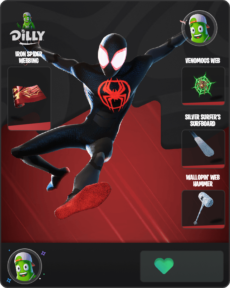 Spider-Man (Miles Morales) Fortnite combo