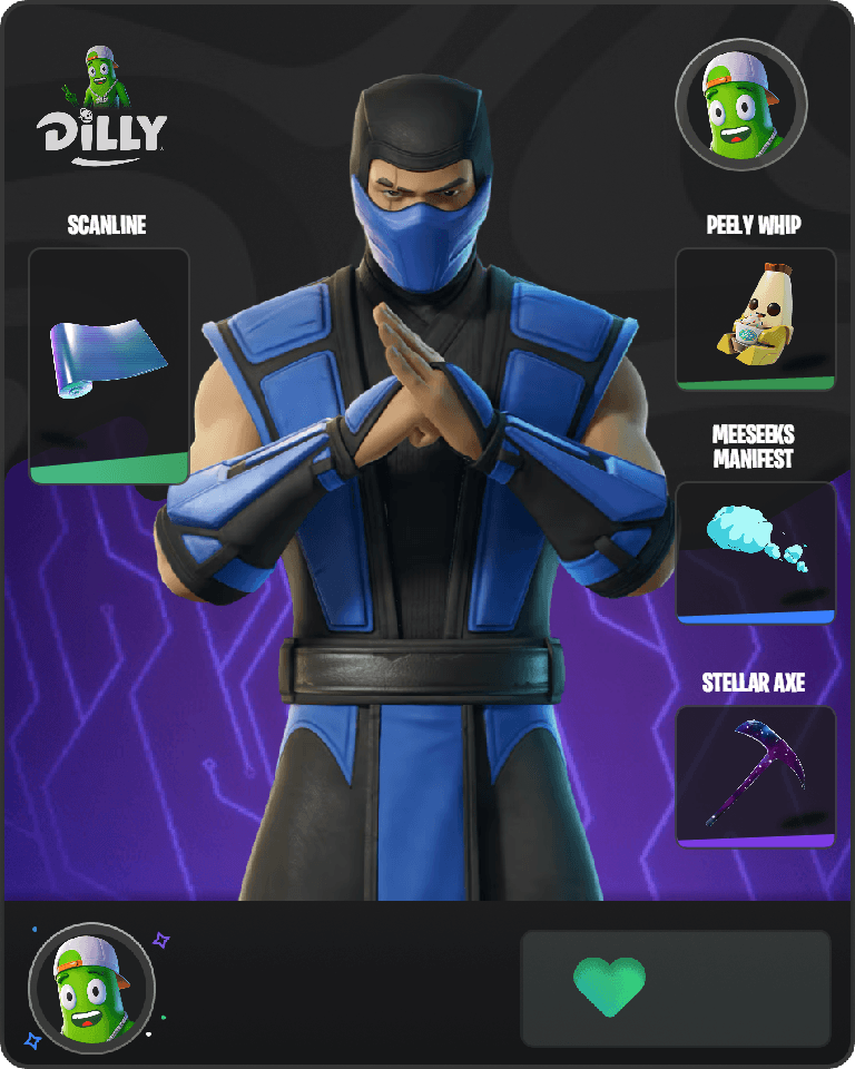 Sub-Zero (MK3) Fortnite combo