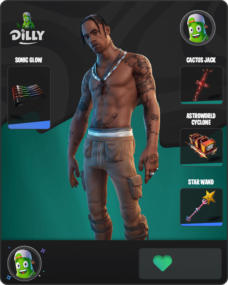 Travis Scott Fortnite combo