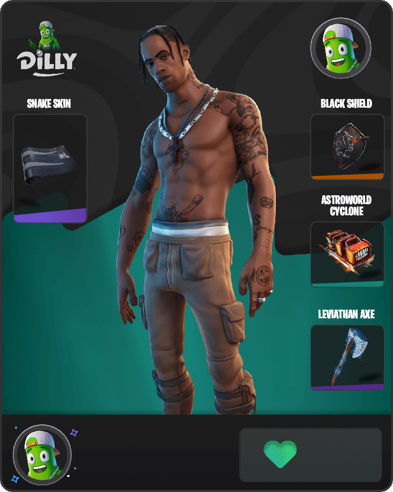 Travis Scott Fortnite combo