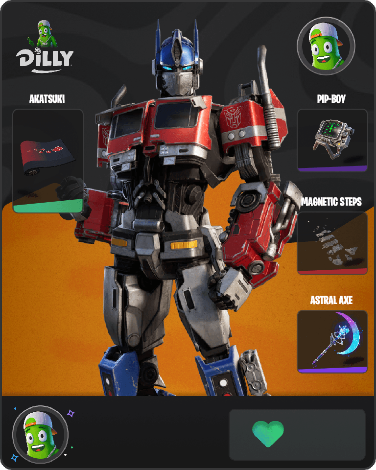Optimus Prime Fortnite combo