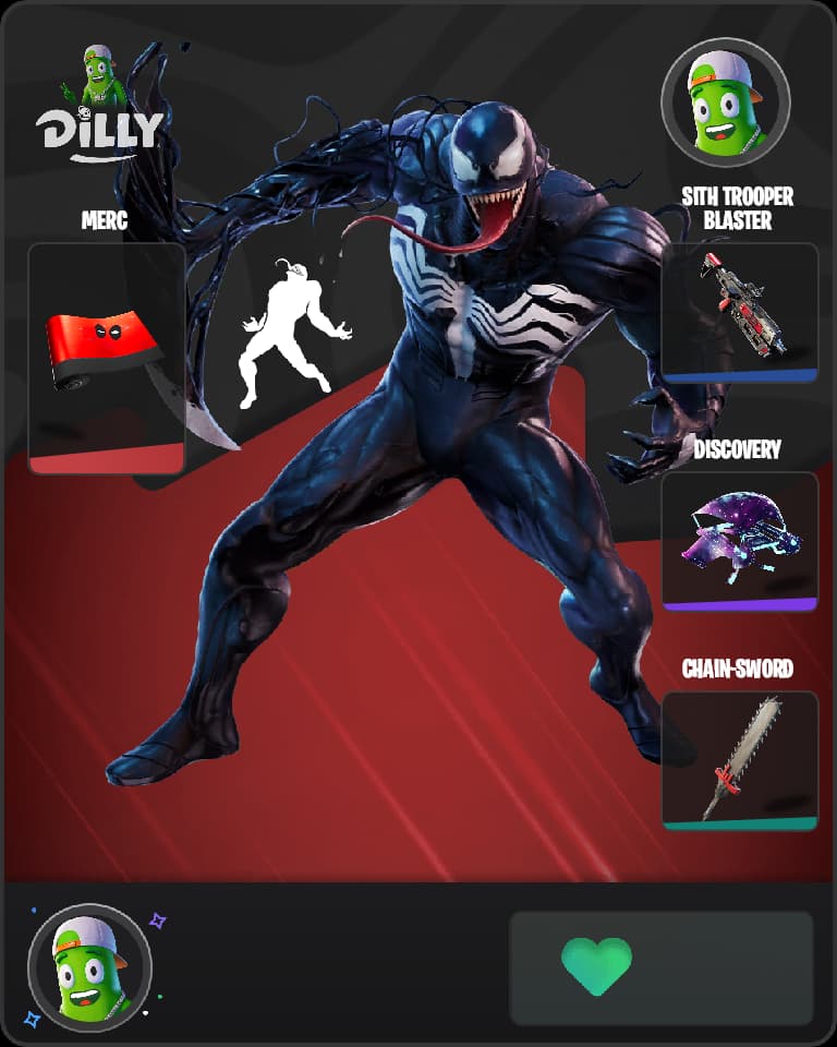 Venom Fortnite skin combo