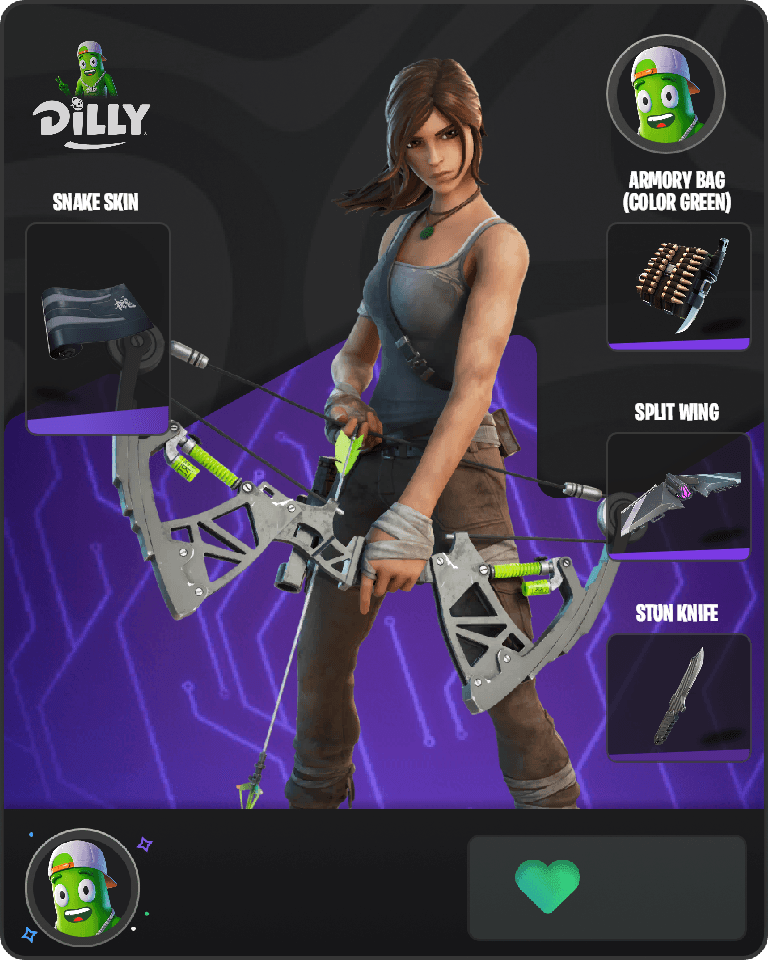 Lara Croft Fortnite combo