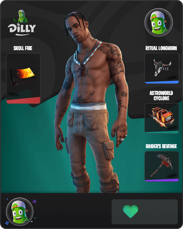 Travis Scott Fortnite combo