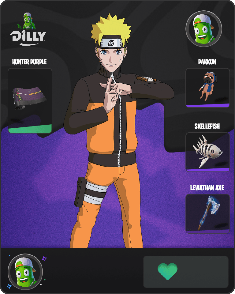 Naruto Uzumaki Fortnite combo