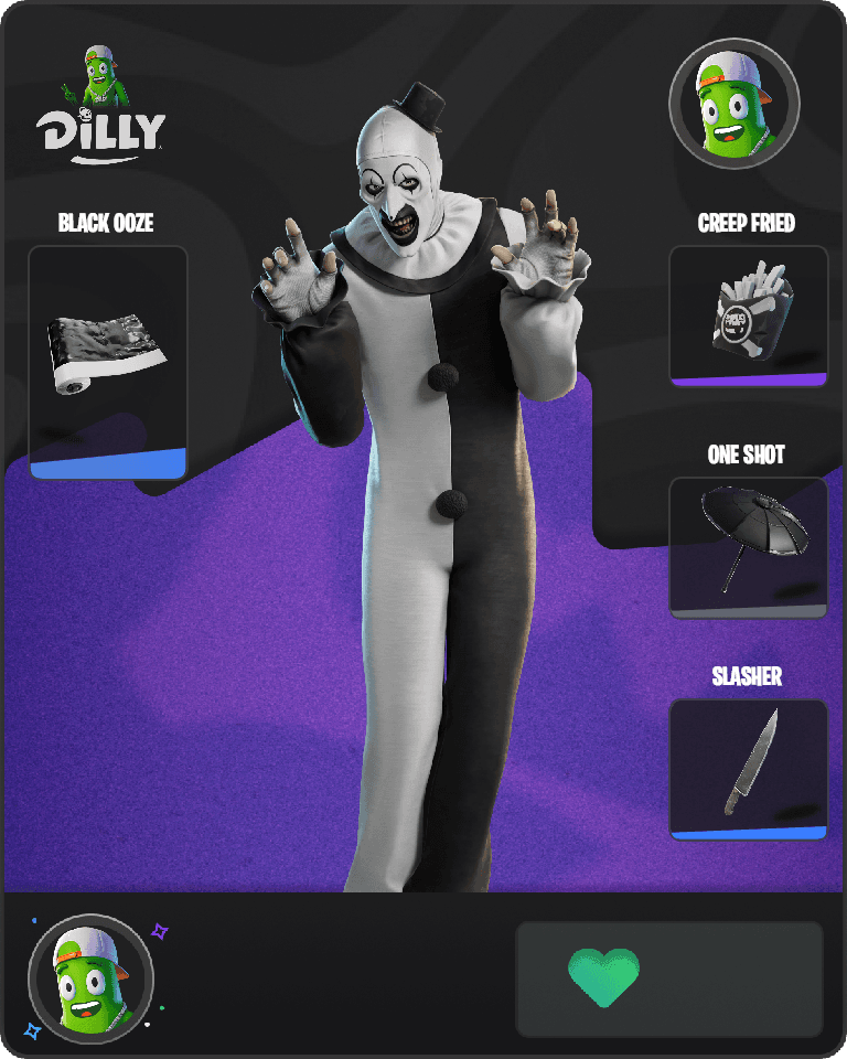 Art the Clown Fortnite combo