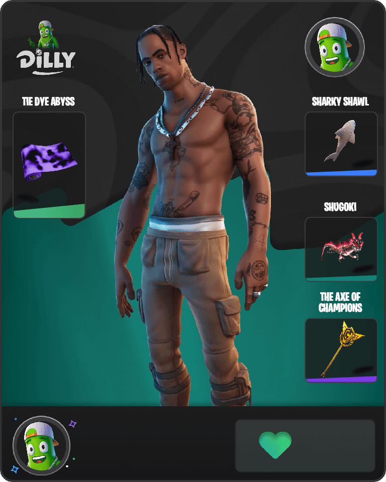 Travis Scott Fortnite combo