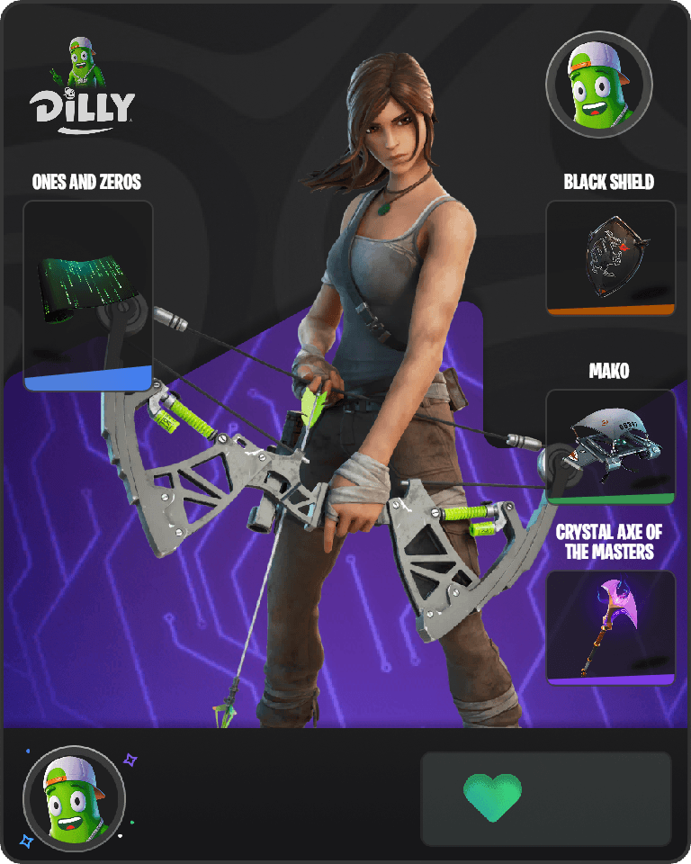 Lara Croft Fortnite combo
