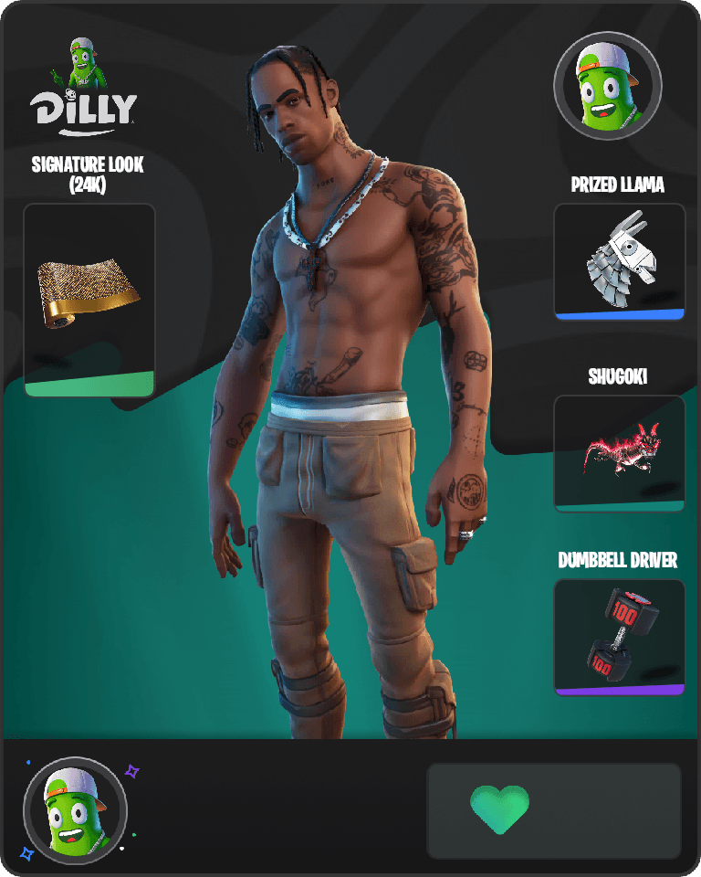 Travis Scott Fortnite combo