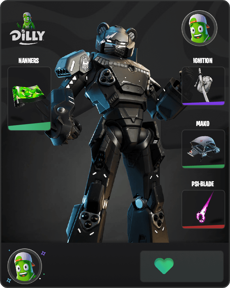 Mecha Team Shadow Fortnite combo