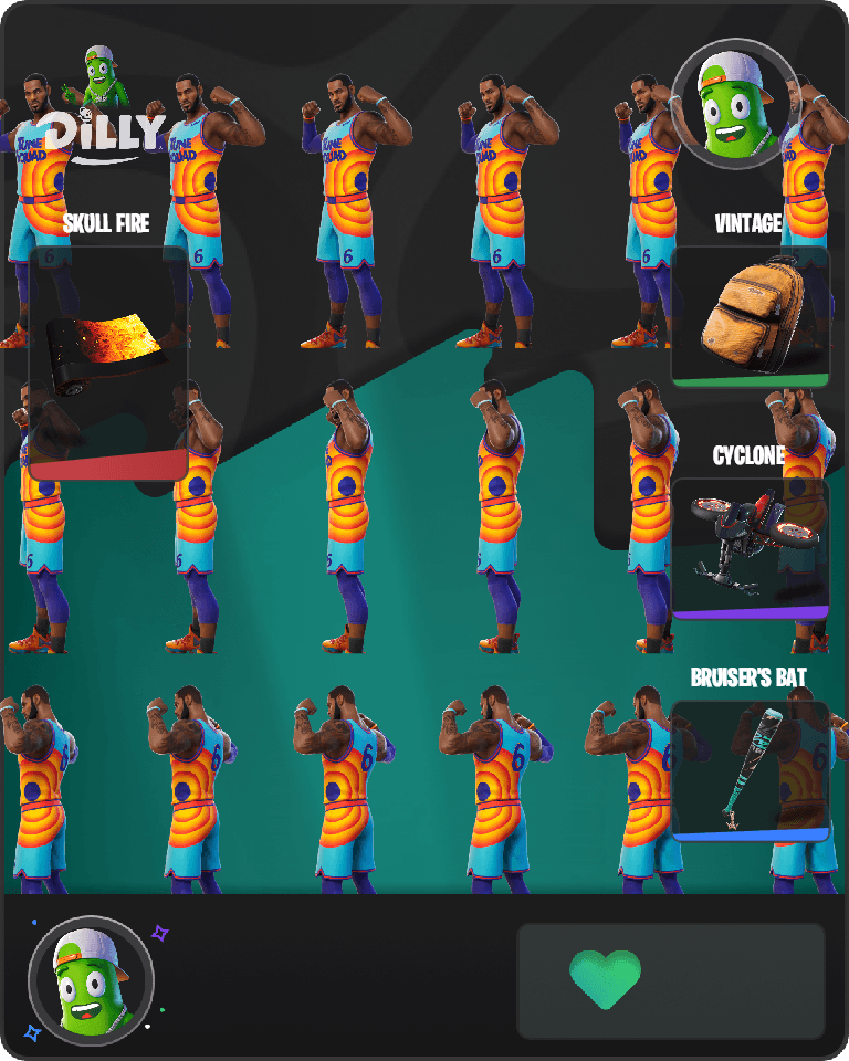 Tune Squad LeBron Fortnite combo