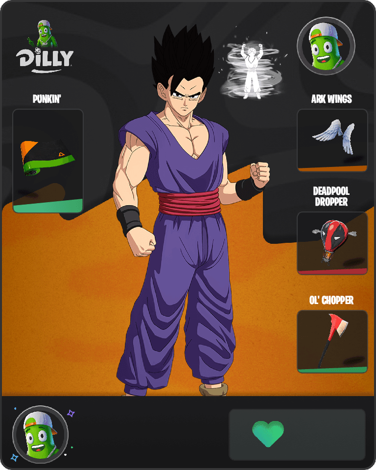 Son Gohan Fortnite combo