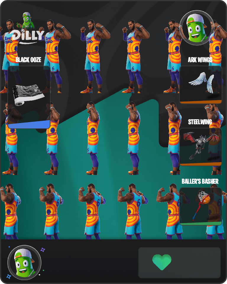 Tune Squad LeBron Fortnite combo