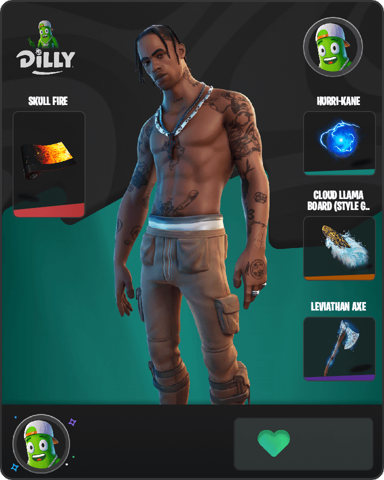Travis Scott Fortnite combo