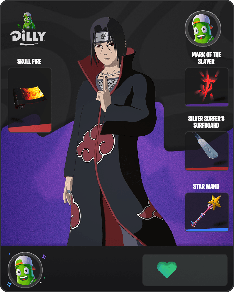 Itachi Uchiha Fortnite combo