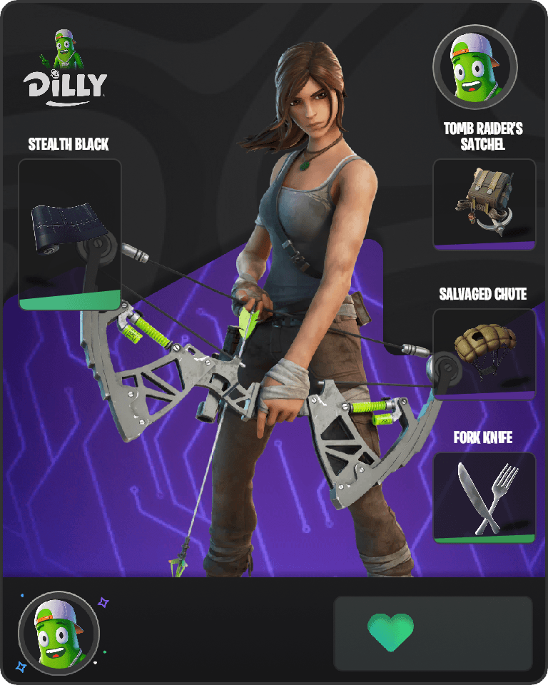 Lara Croft Fortnite combo