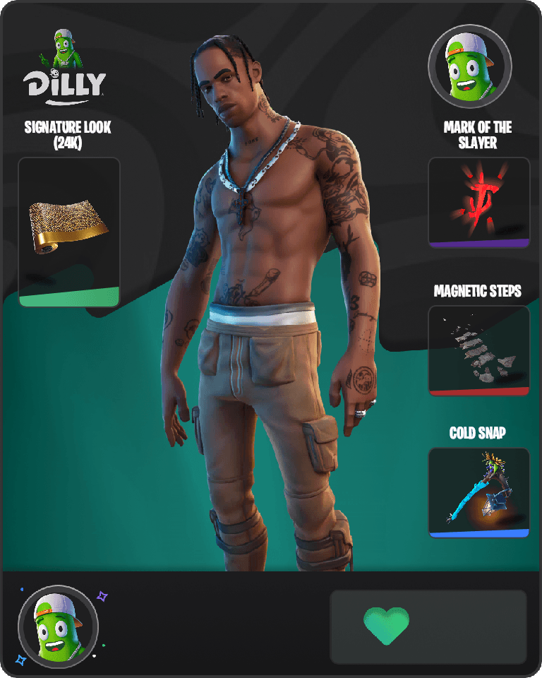 Travis Scott Fortnite combo