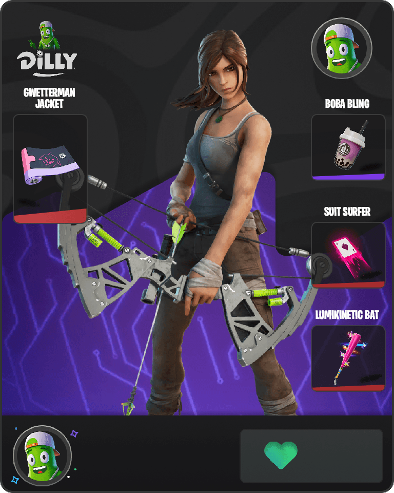 Lara Croft Fortnite combo