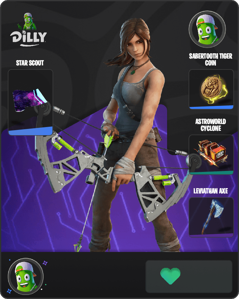 Lara Croft Fortnite combo