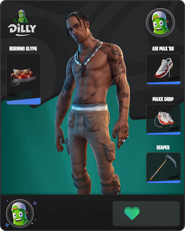 Travis Scott Fortnite combo