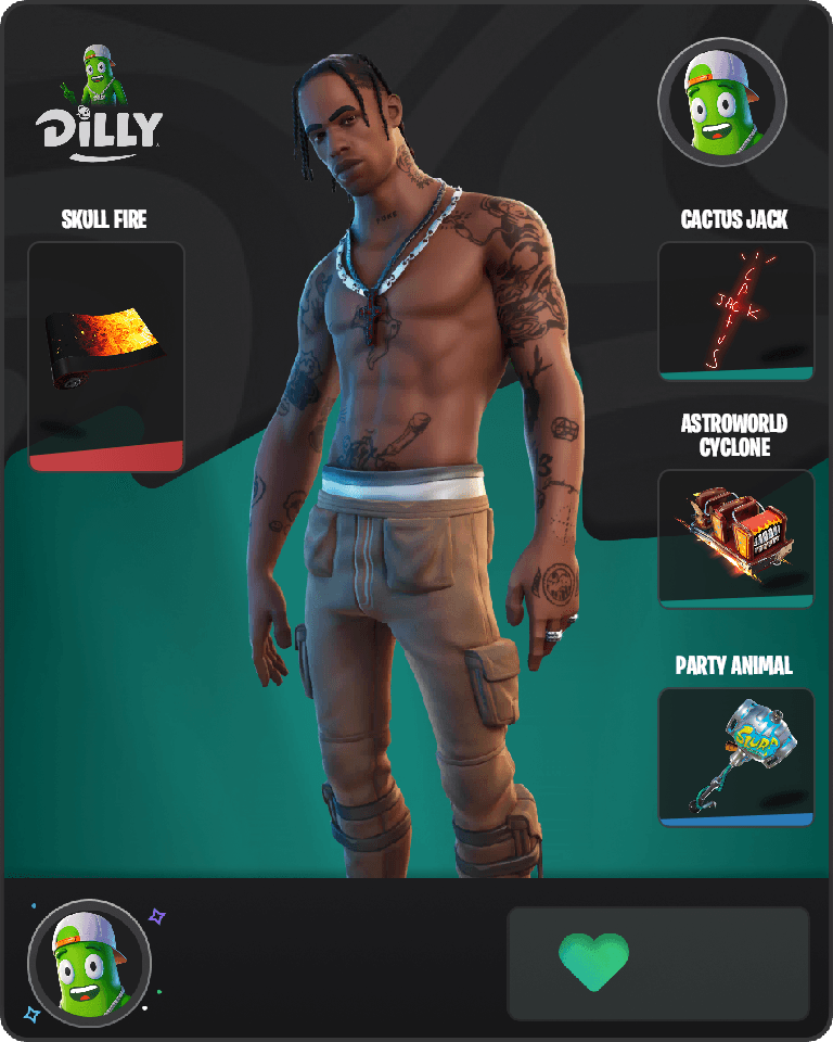 Travis Scott Fortnite combo