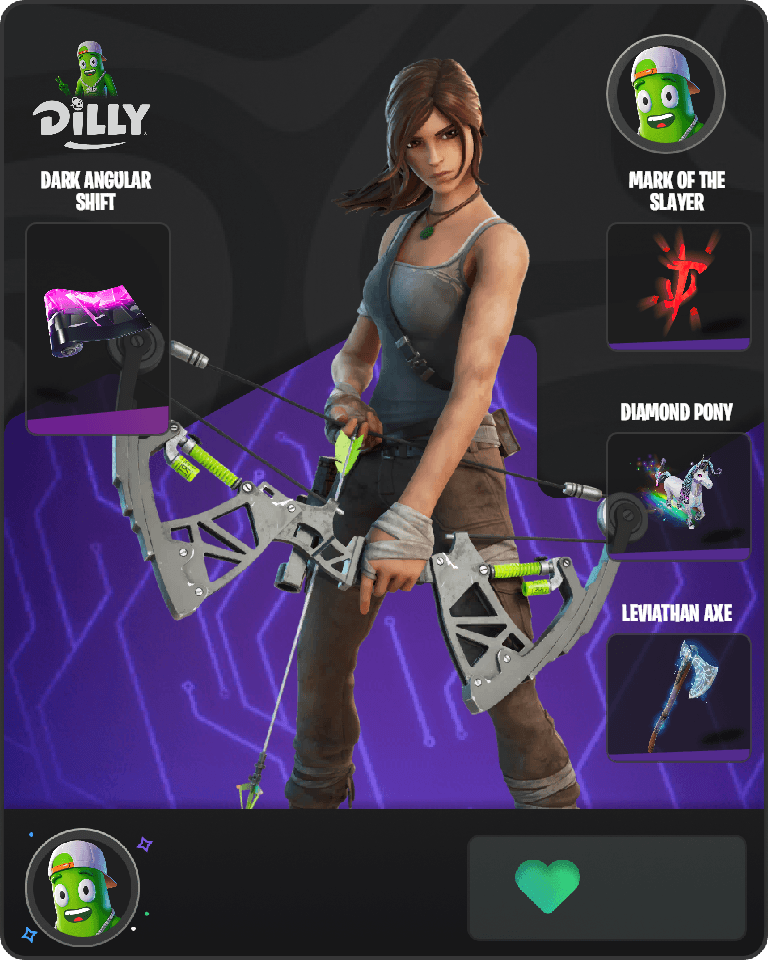 Lara Croft Fortnite combo