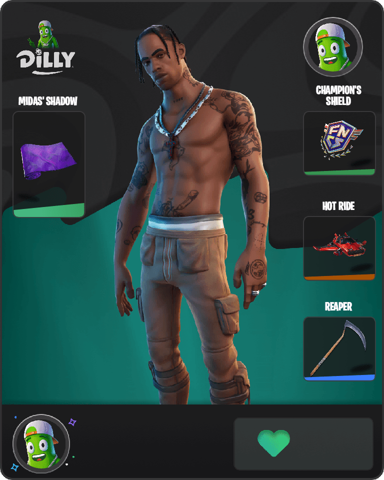 Travis Scott Fortnite combo