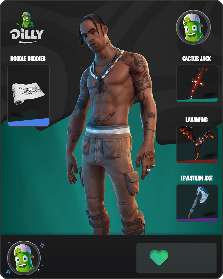 Travis Scott Fortnite combo