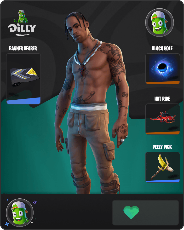 Travis Scott Fortnite combo