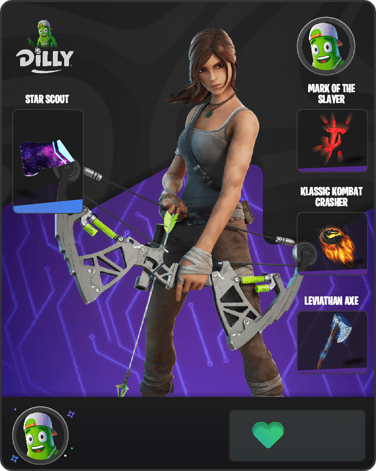 Lara Croft Fortnite combo