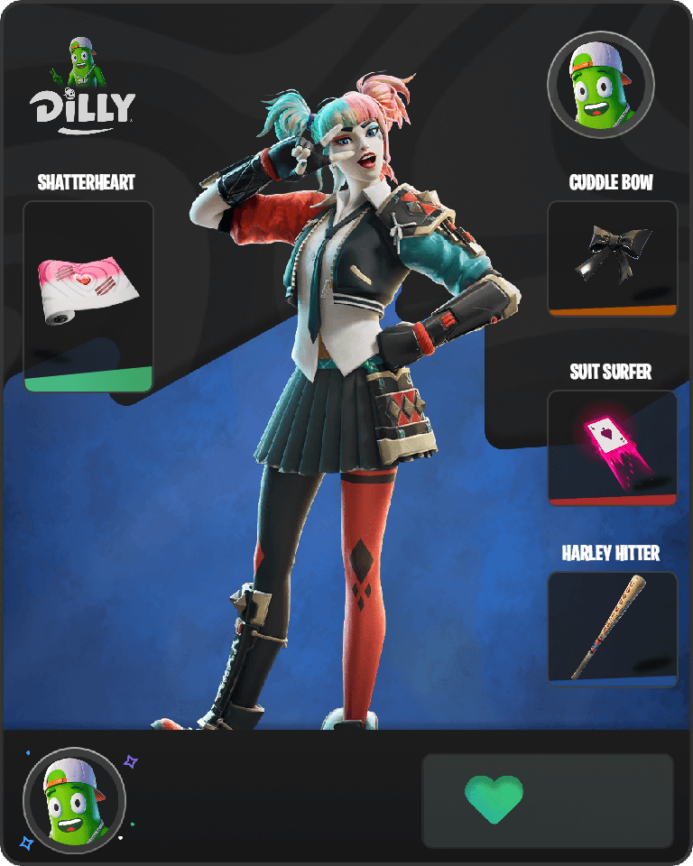 Karuta Harley Quinn Fortnite combo